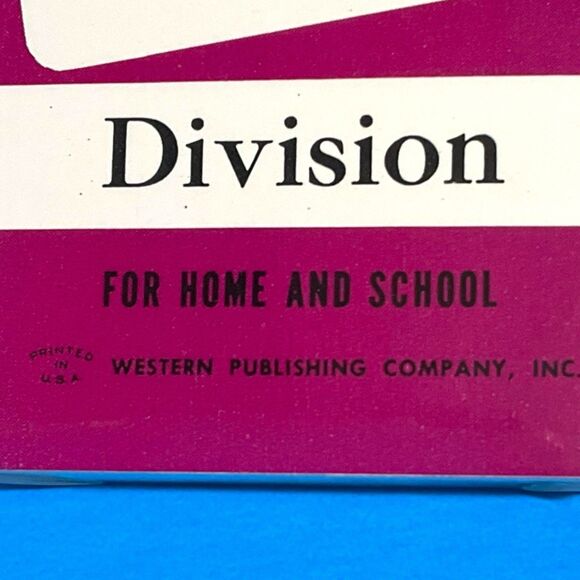 Vtg 1960s Whitman Help Yourself DIVISION Flash Cards Sealed w/ Plastic Case 4573 - Picture 5 of 10